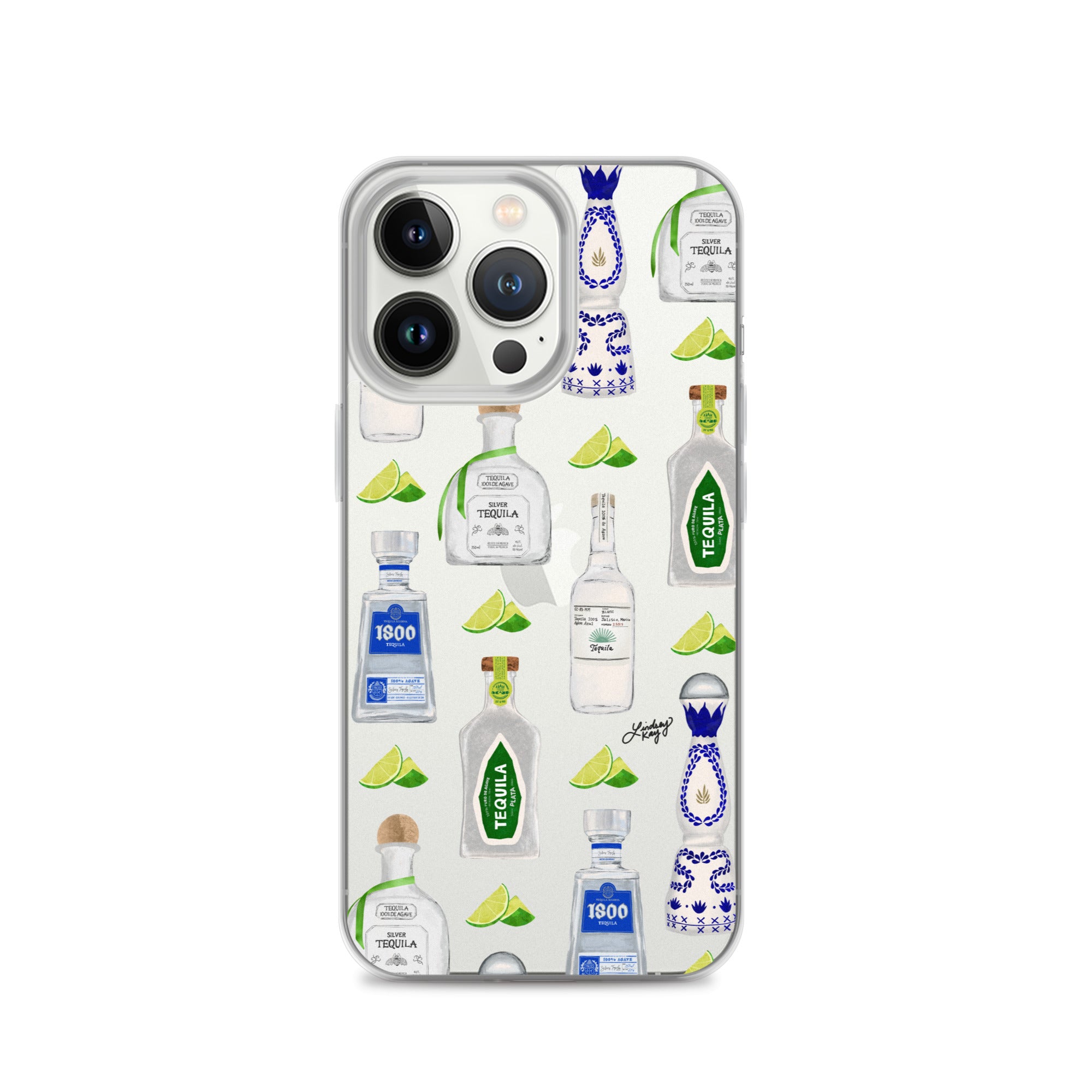 Ilustración de botellas de tequila - Funda transparente para iPhone®
